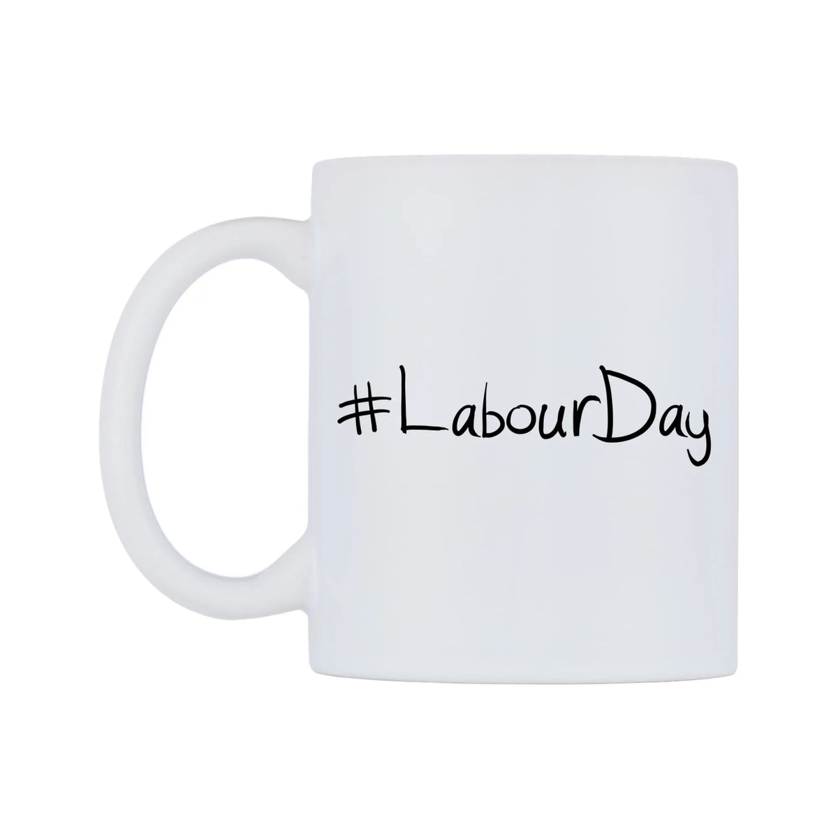 LabourDay Mug — mug, right side, on a white background