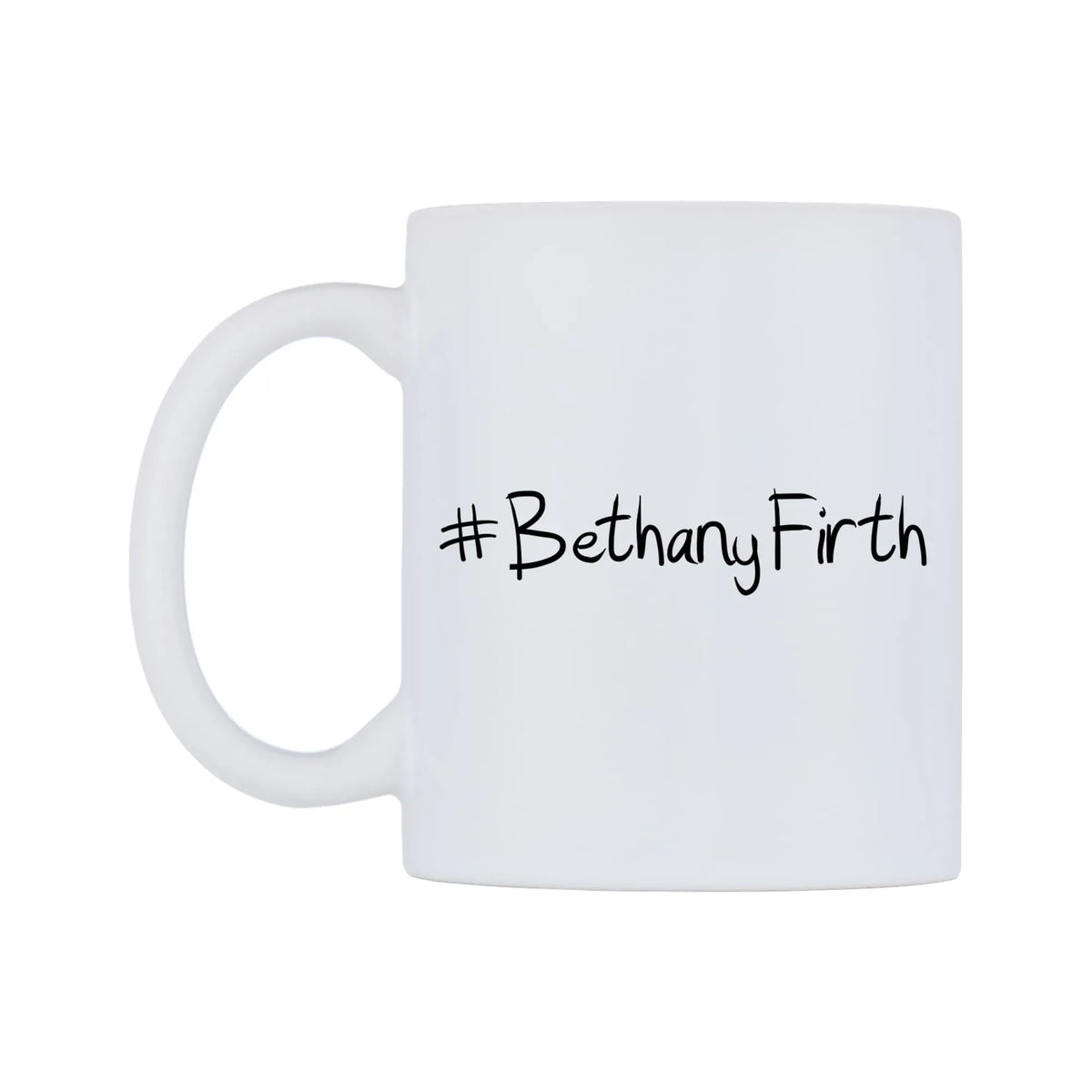 BethanyFirth Mug — mug, right side, on a white background