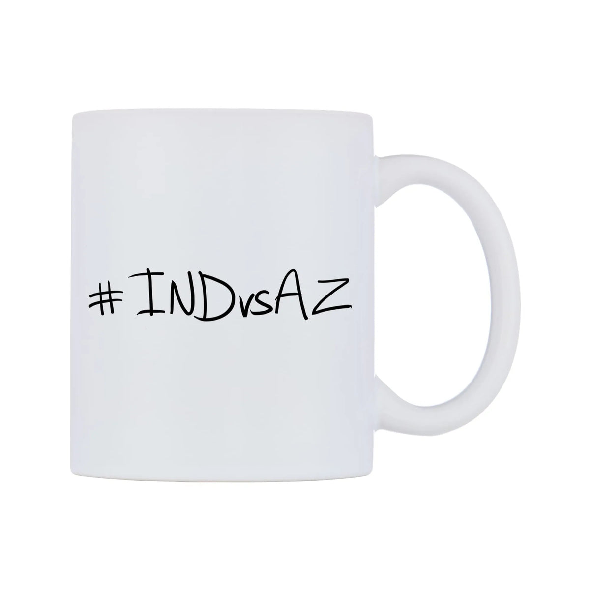 INDvsAZ Mug — mug, left side, on a white background