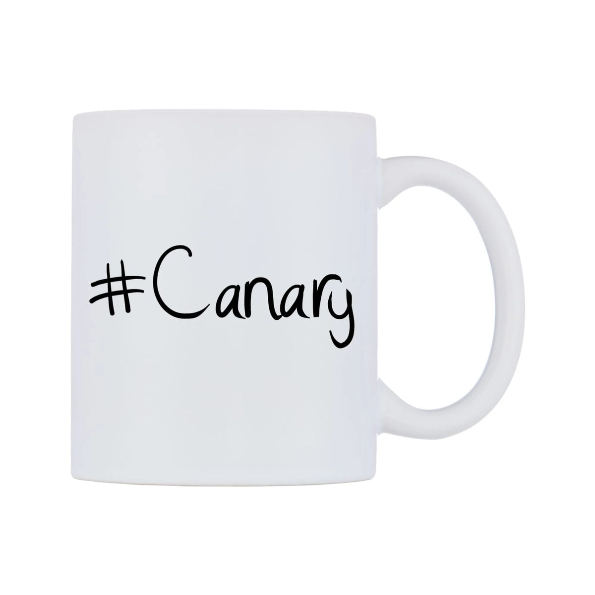 Canary Mug — mug, left side, on a white background