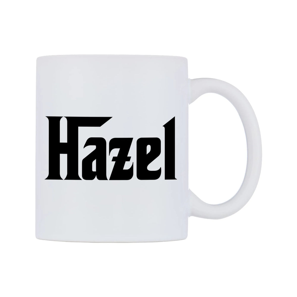 Hazel - Godfather Themed Mug — white 11oz gloss mug, left side, on a white background
