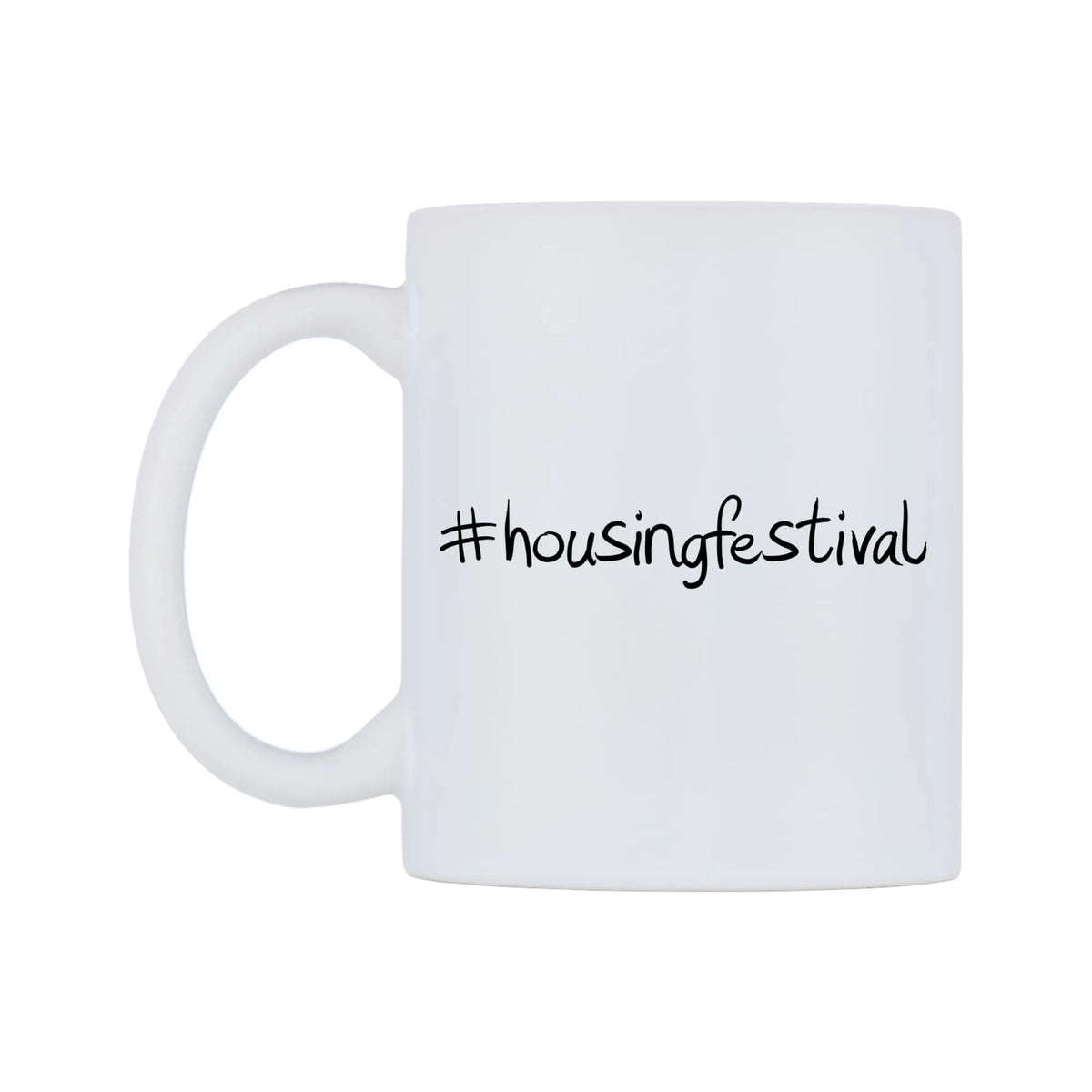 housingfestival Mug — mug, right side, on a white background