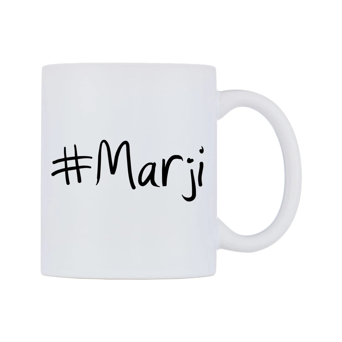 Marji Mug — mug, left side, on a white background