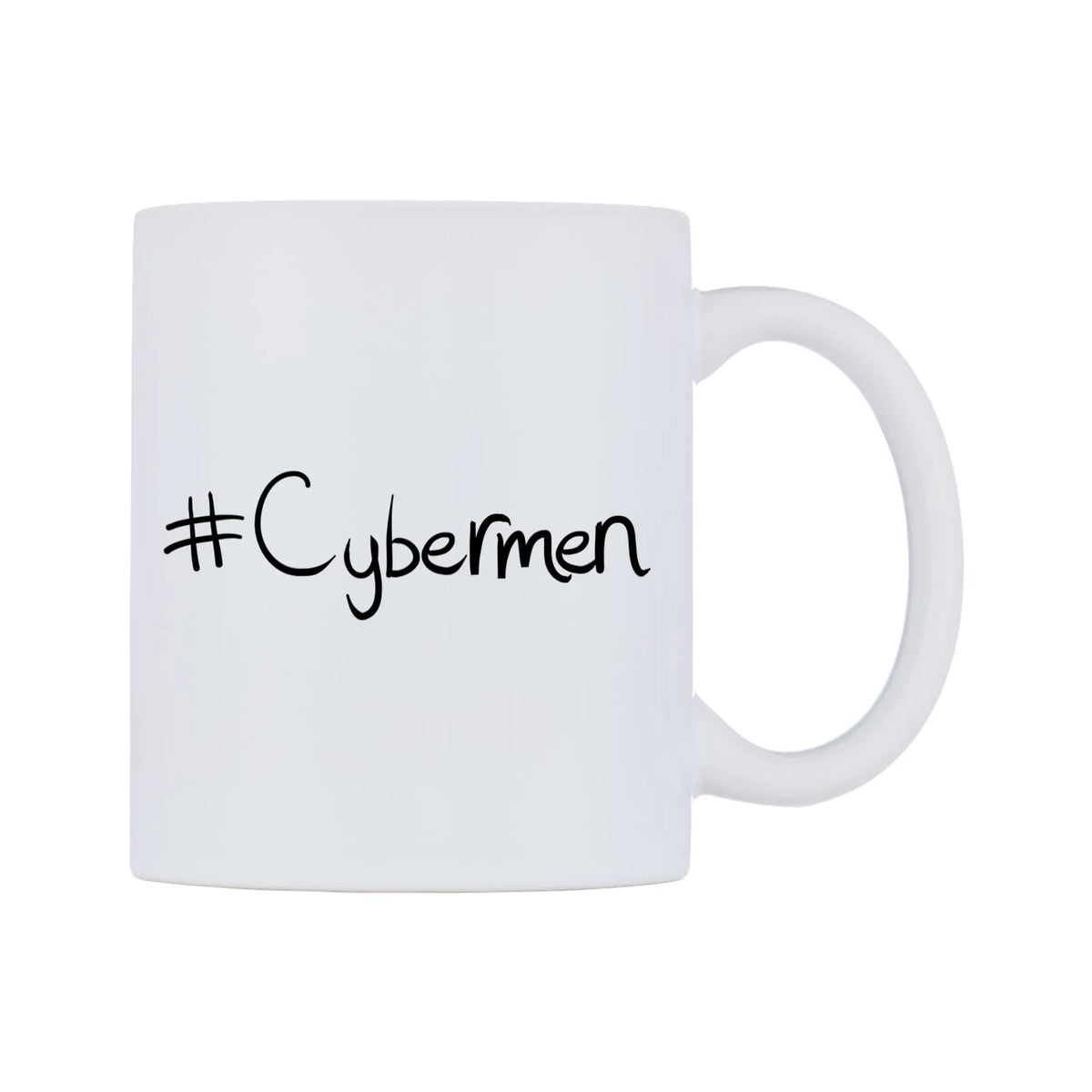 Cybermen Mug — mug, left side, on a white background