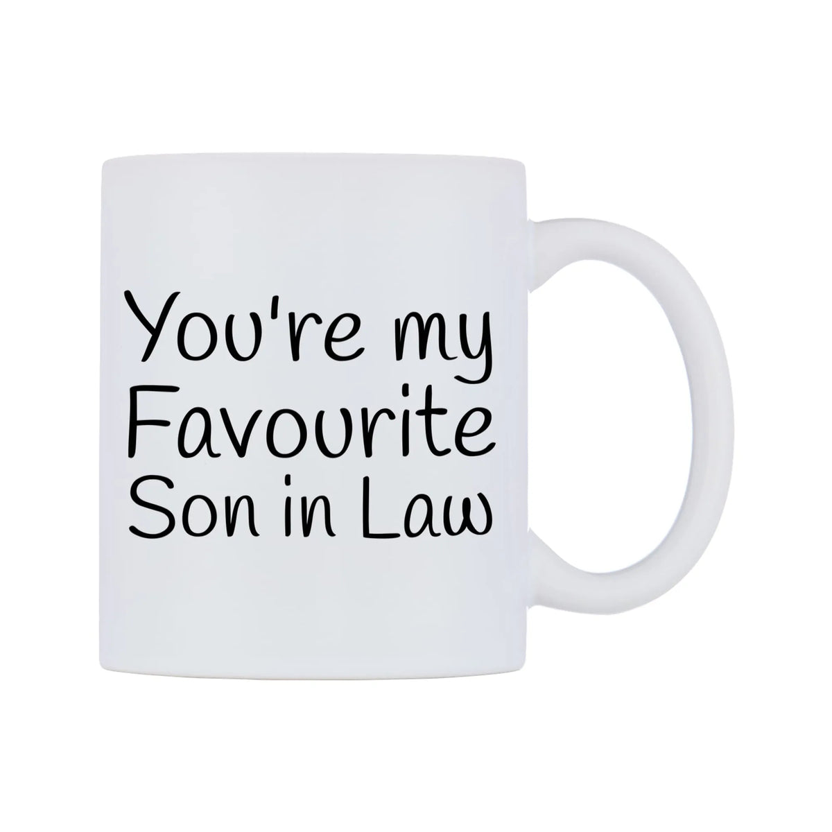 You're My Favourite Son in Law Mug — mug, left side, on a white background