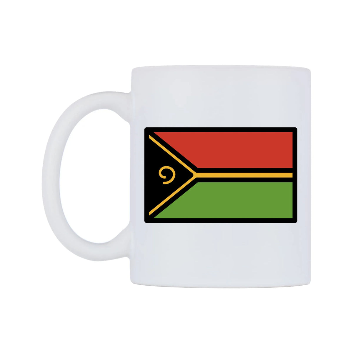 Vanuatu Flag Emoji Mug — mug, right side, on a white background