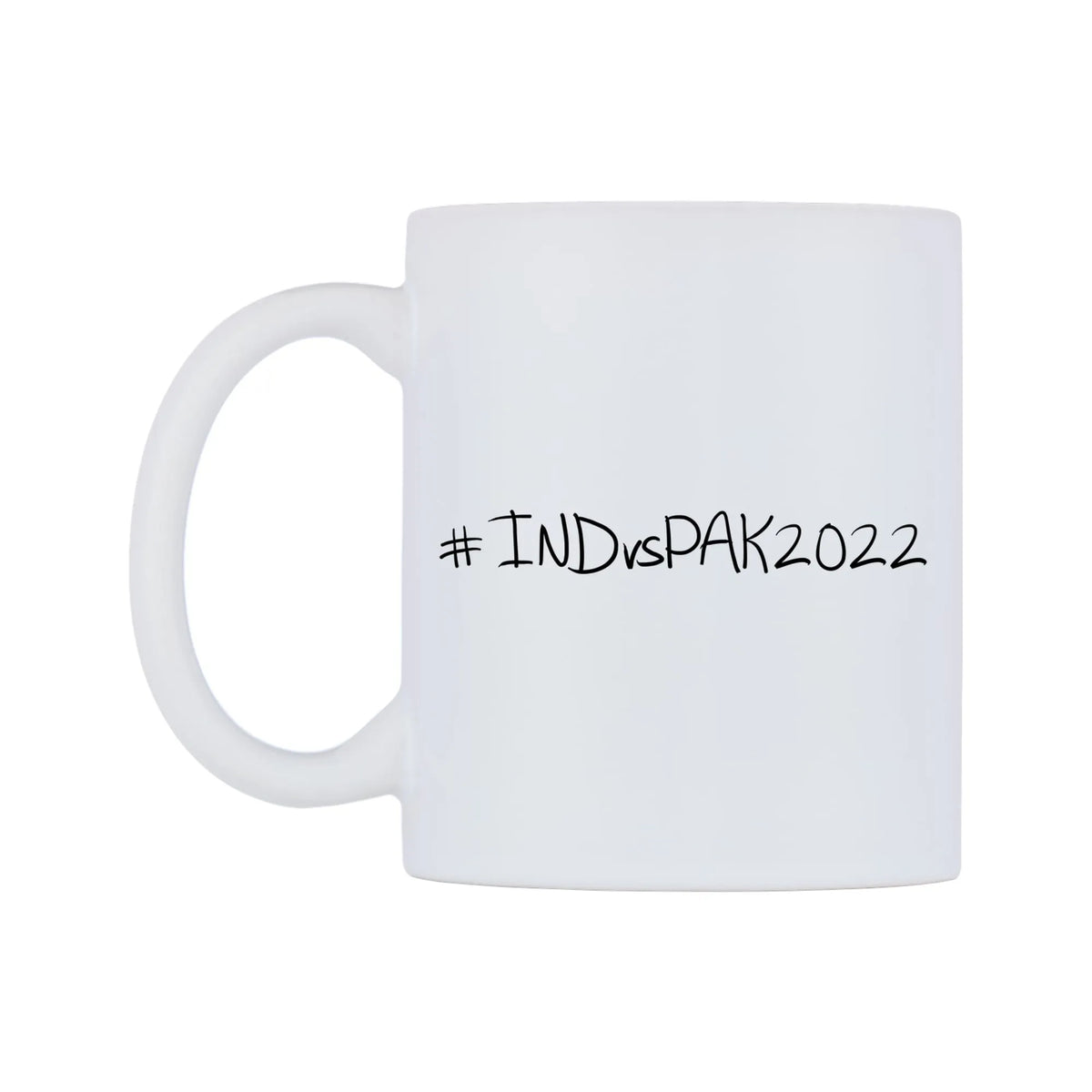 INDvsPAK2022 Mug — mug, right side, on a white background