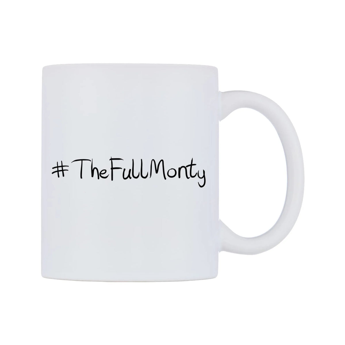 TheFullMonty Mug — mug, left side, on a white background
