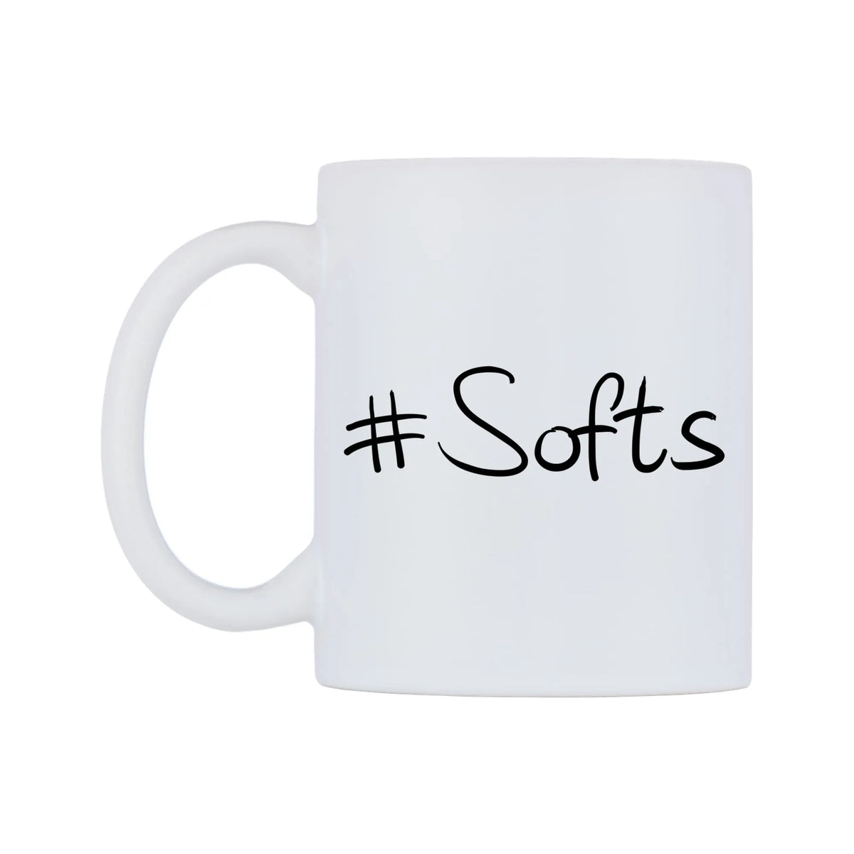 Softs Mug — mug, right side, on a white background
