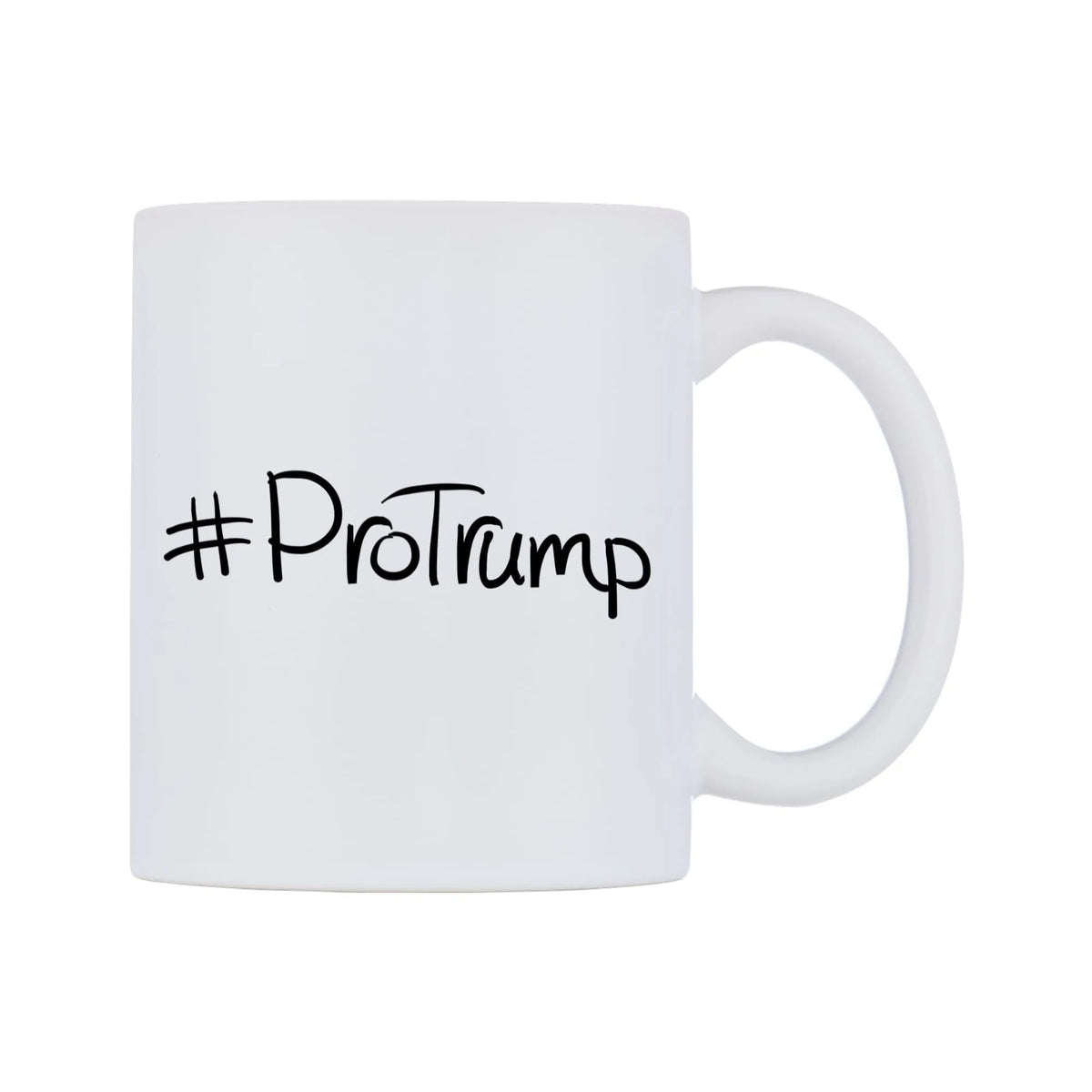 ProTrump Mug — mug, left side, on a white background