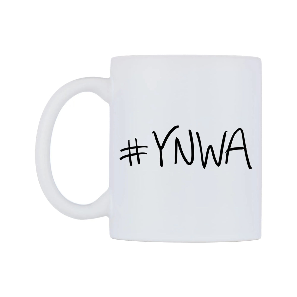 YNWA Mug — mug, right side, on a white background