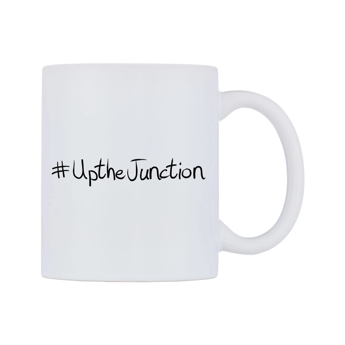 UptheJunction Mug — mug, left side, on a white background