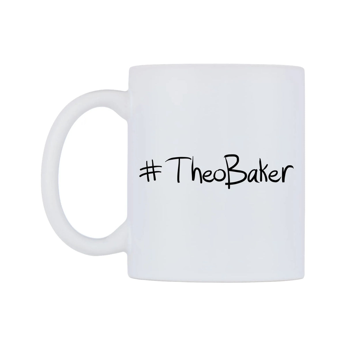 TheoBaker Mug — mug, right side, on a white background