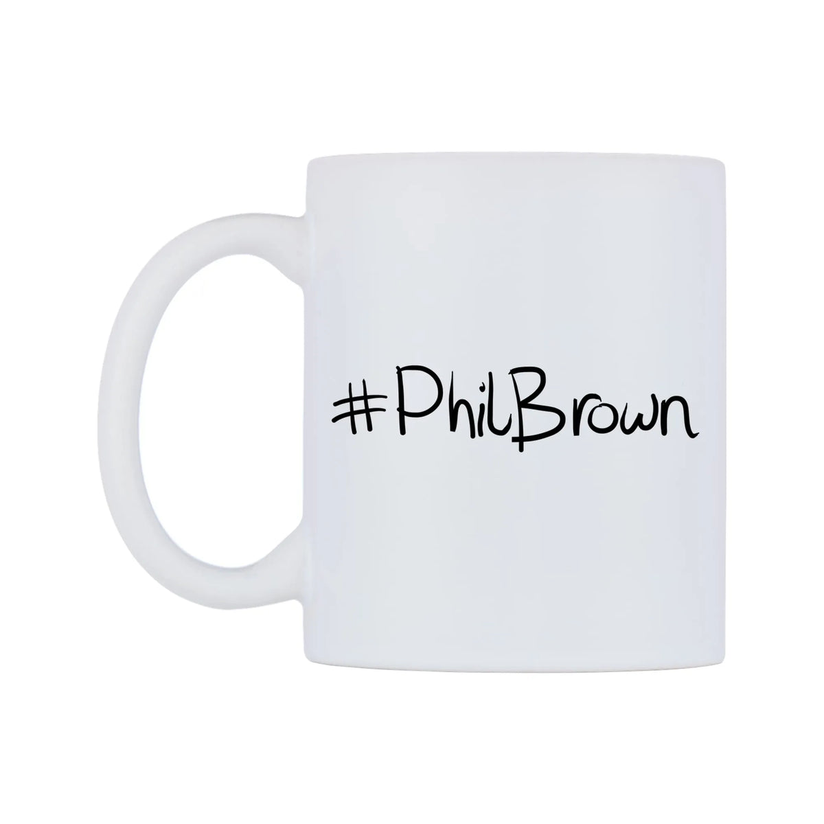 PhilBrown Mug — mug, right side, on a white background