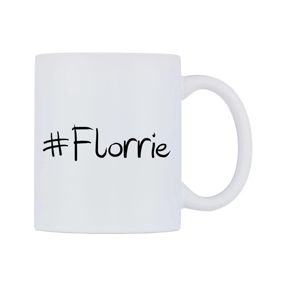 Florrie Mug — mug, left side, on a white background