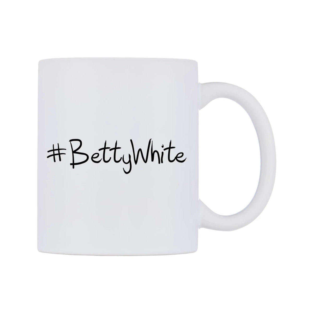 BettyWhite Mug — mug, left side, on a white background