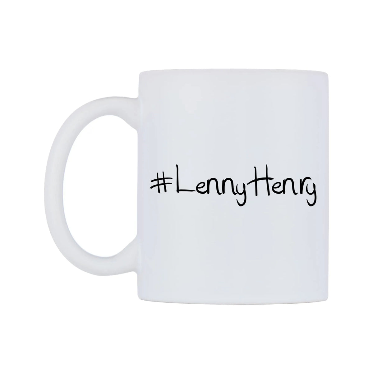 LennyHenry Mug — mug, right side, on a white background