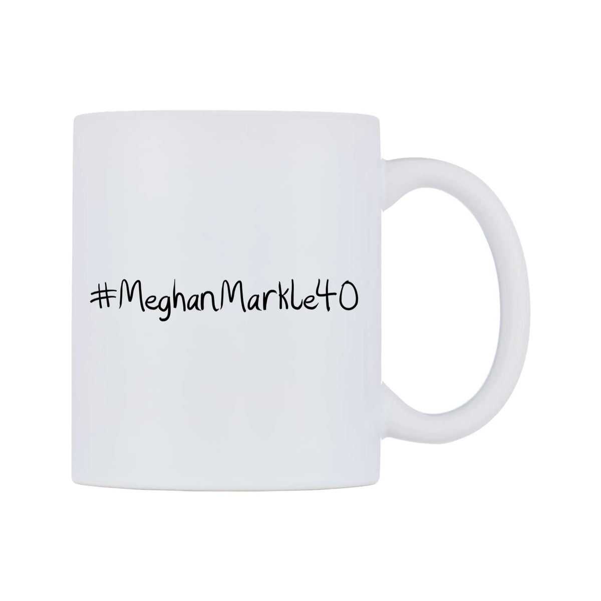MeghanMarkle40 Mug — mug, left side, on a white background