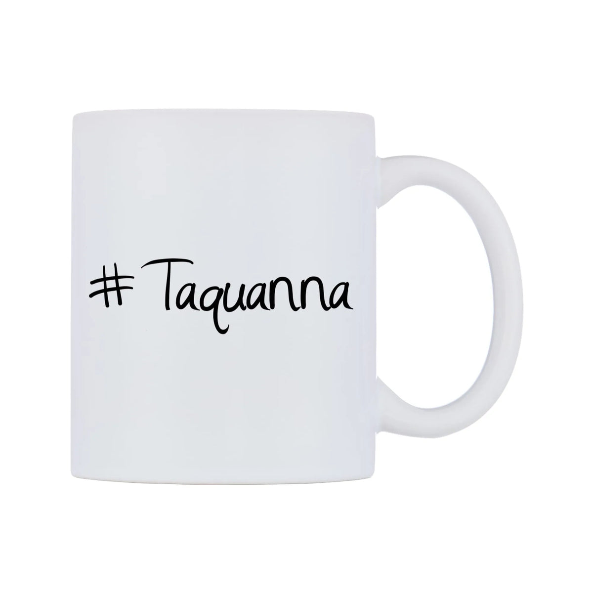 Taquanna Mug — mug, left side, on a white background