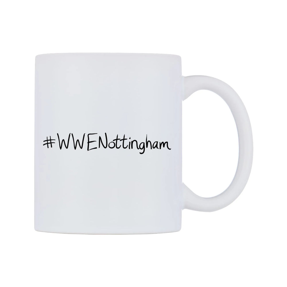 WWENottingham Mug — mug, left side, on a white background