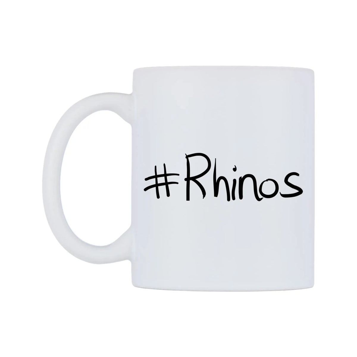 Rhinos Mug — mug, right side, on a white background