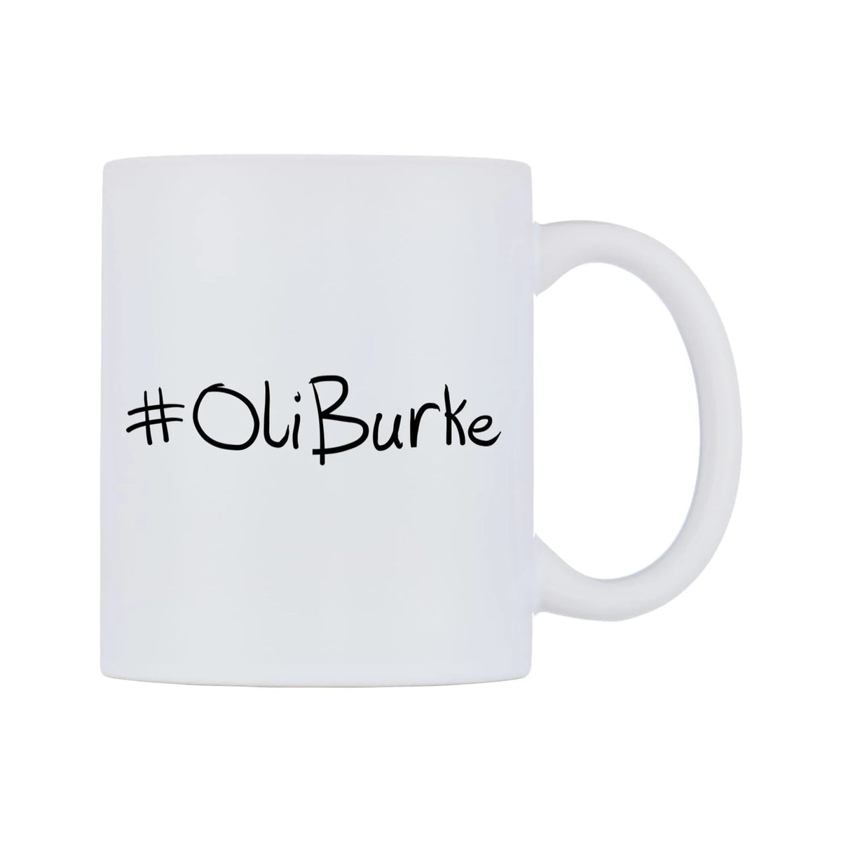 OliBurke Mug — mug, left side, on a white background