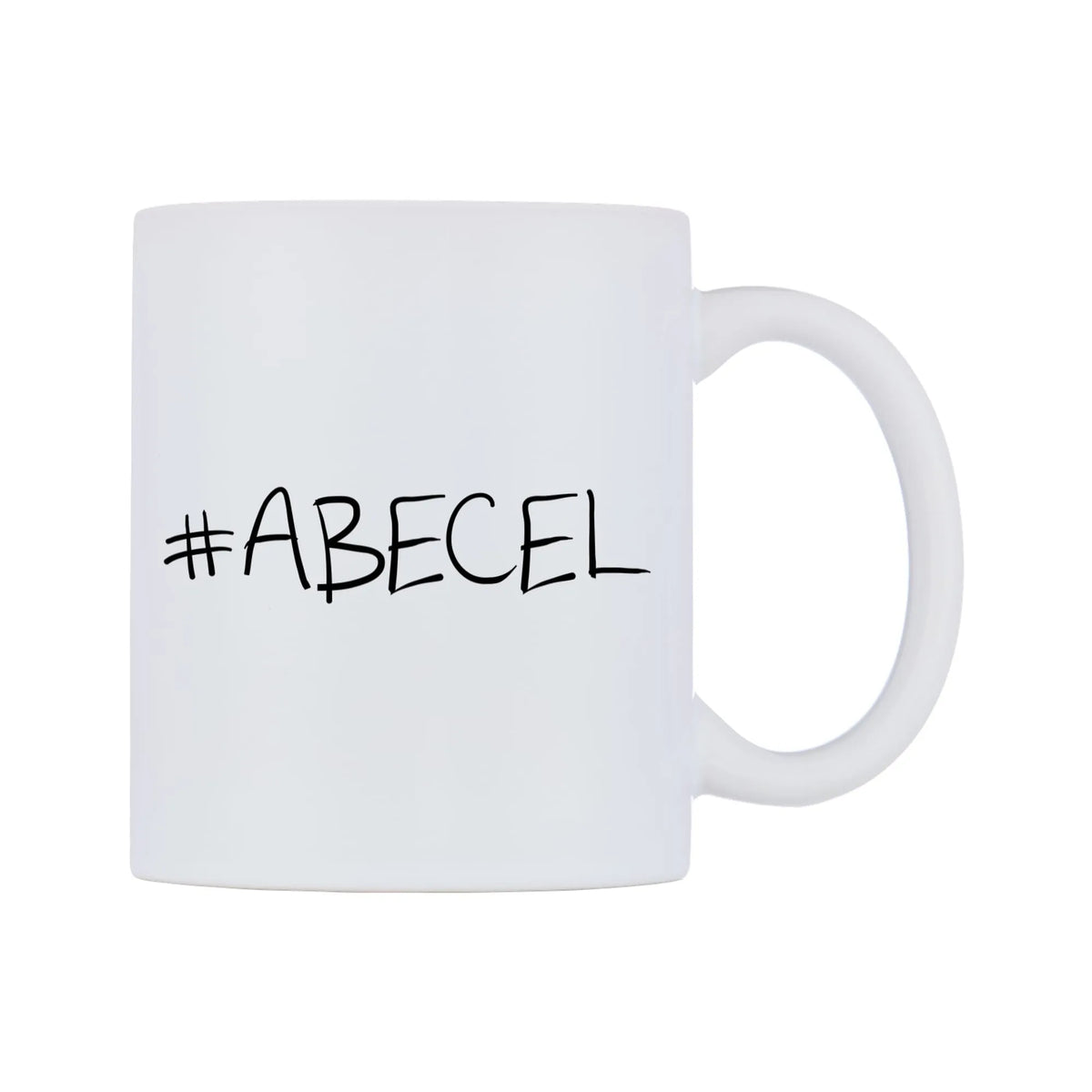 ABECEL Mug — mug, left side, on a white background