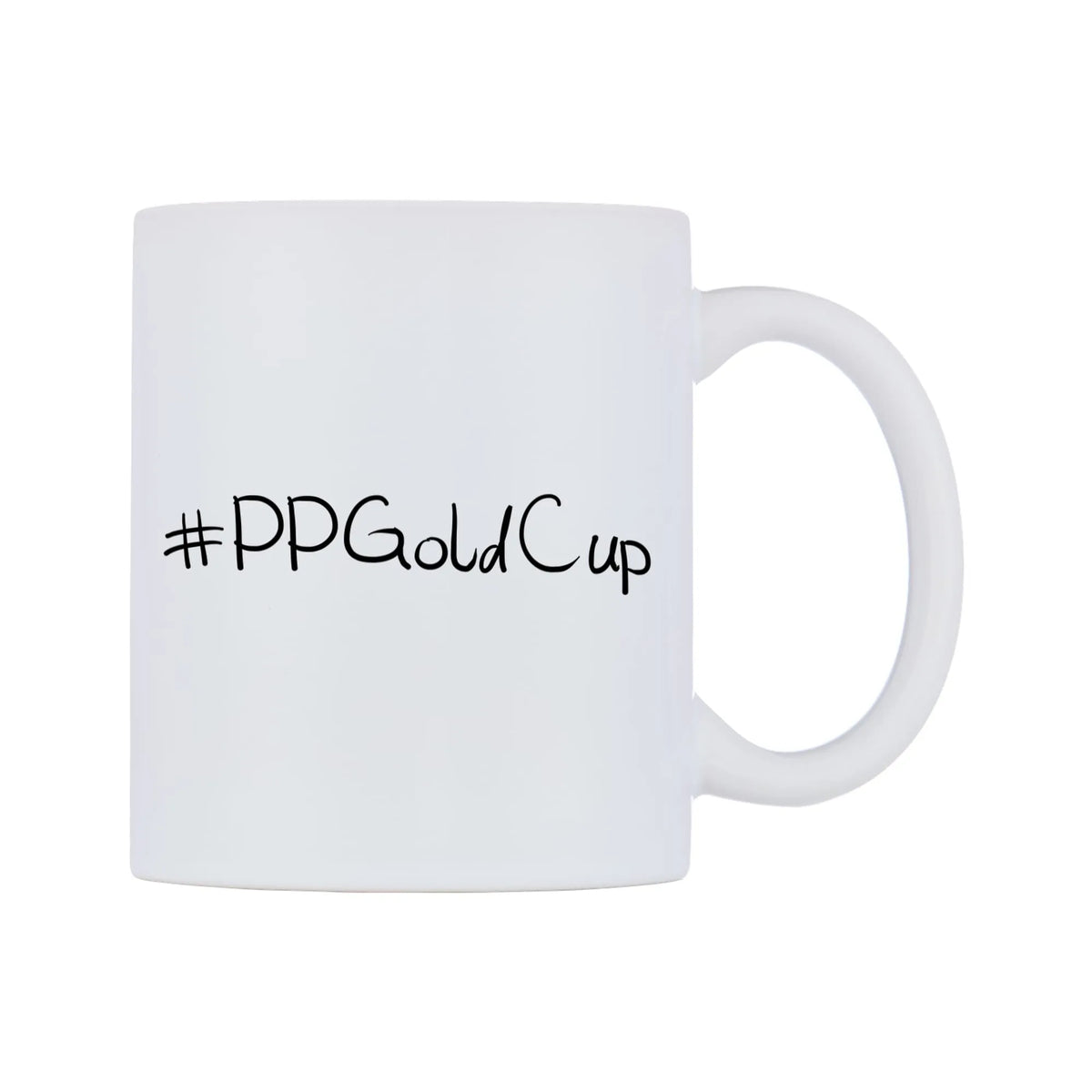 PPGoldCup Mug — mug, left side, on a white background