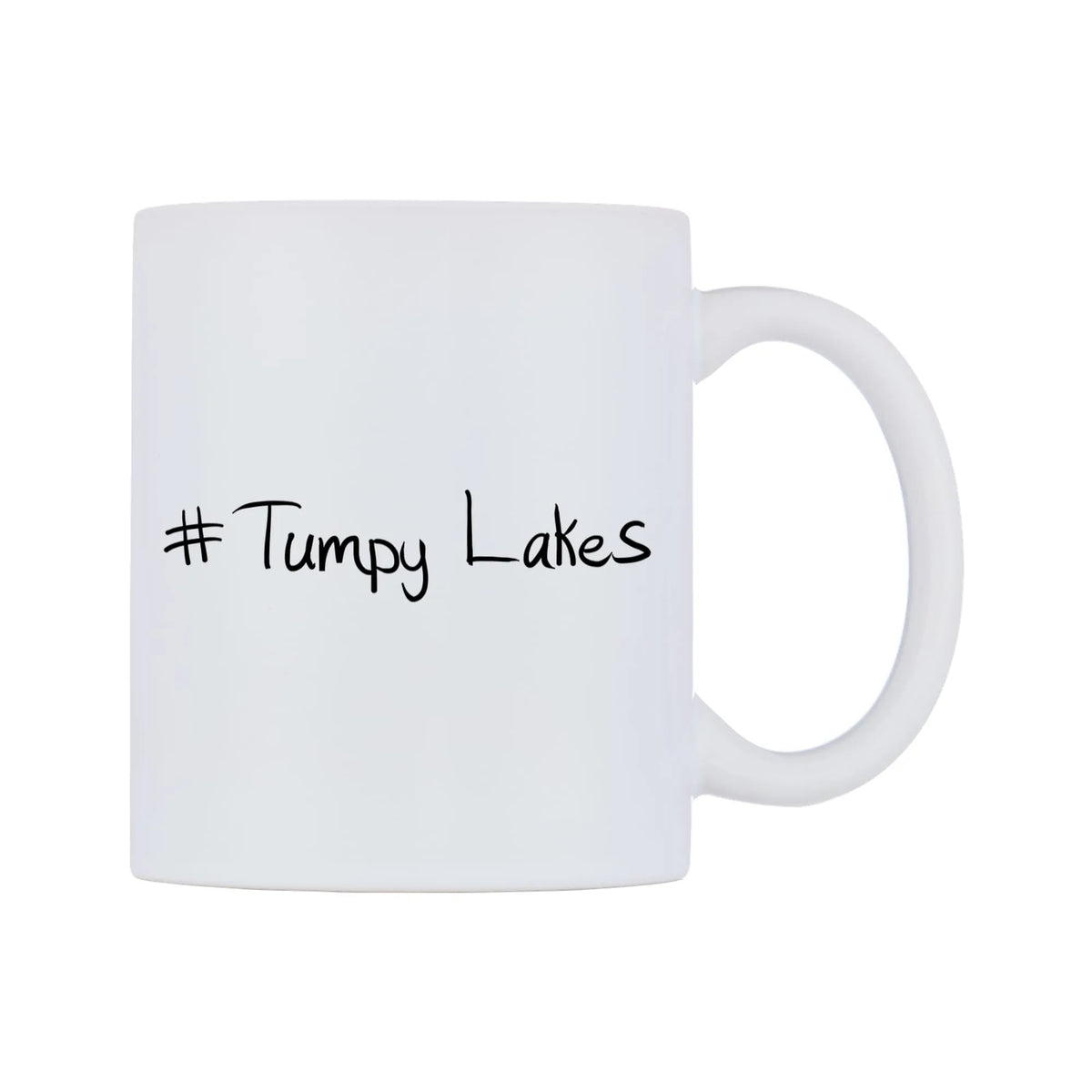 Tumpy Lakes Mug — mug, left side, on a white background
