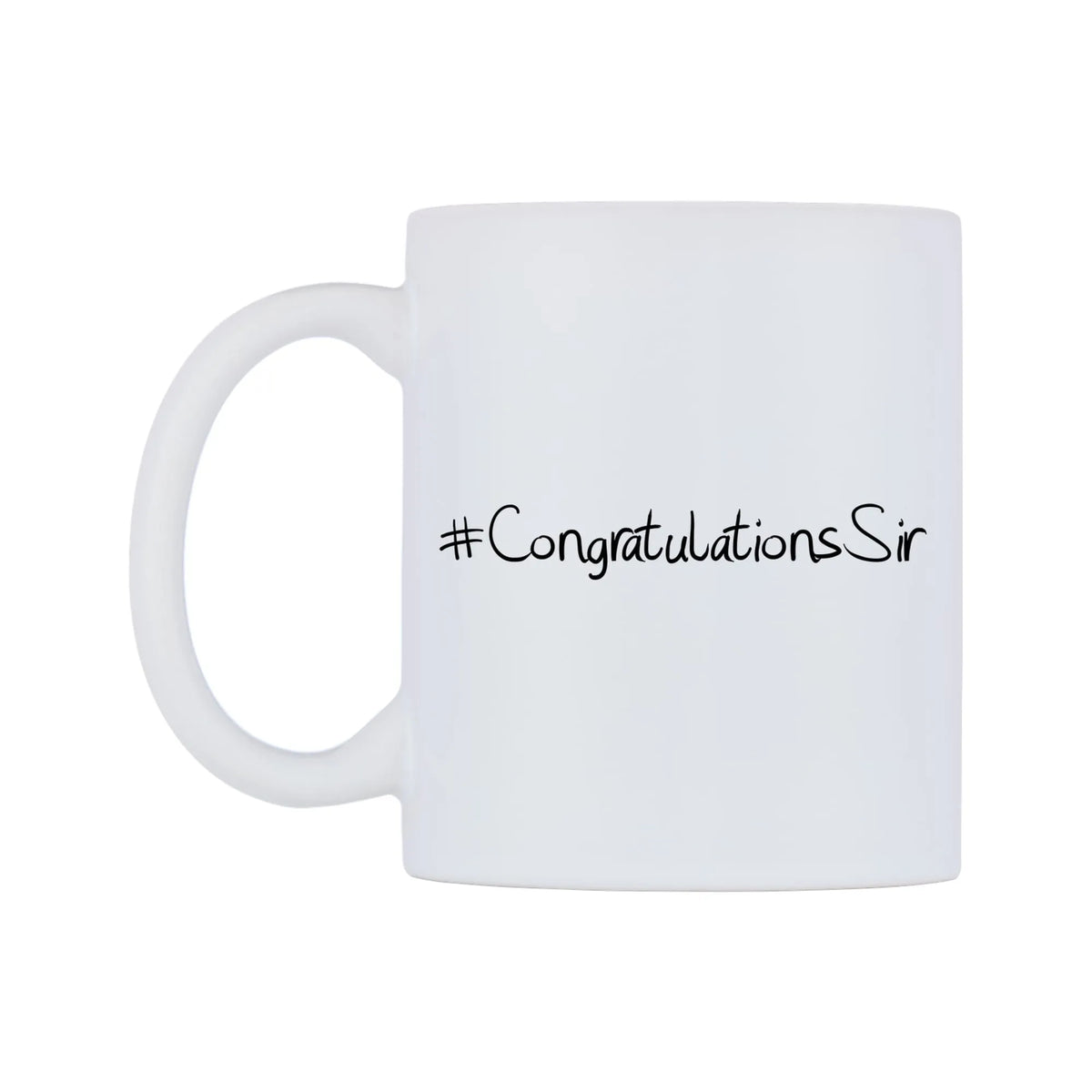 CongratulationsSir Mug — mug, right side, on a white background