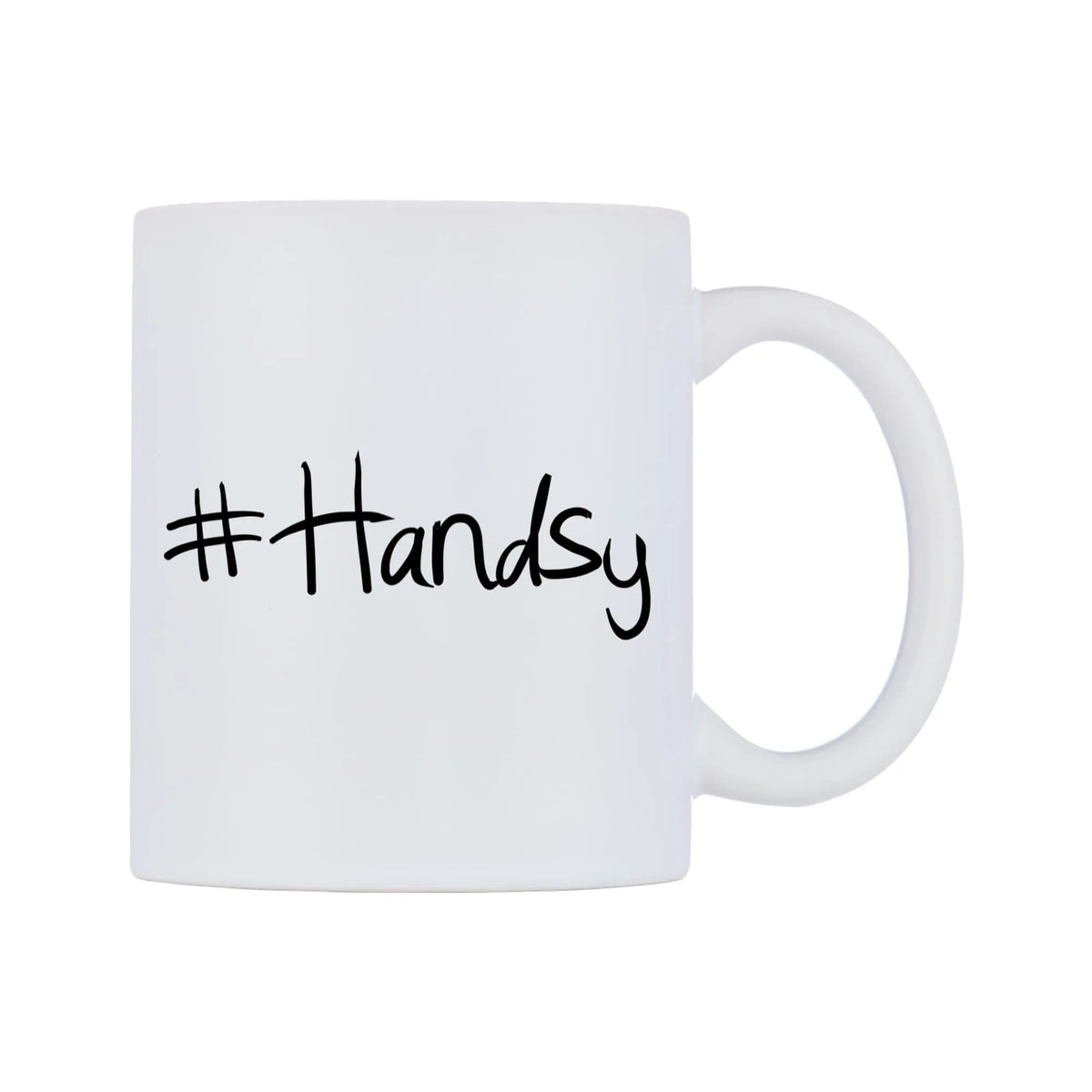 Handsy Mug — mug, left side, on a white background