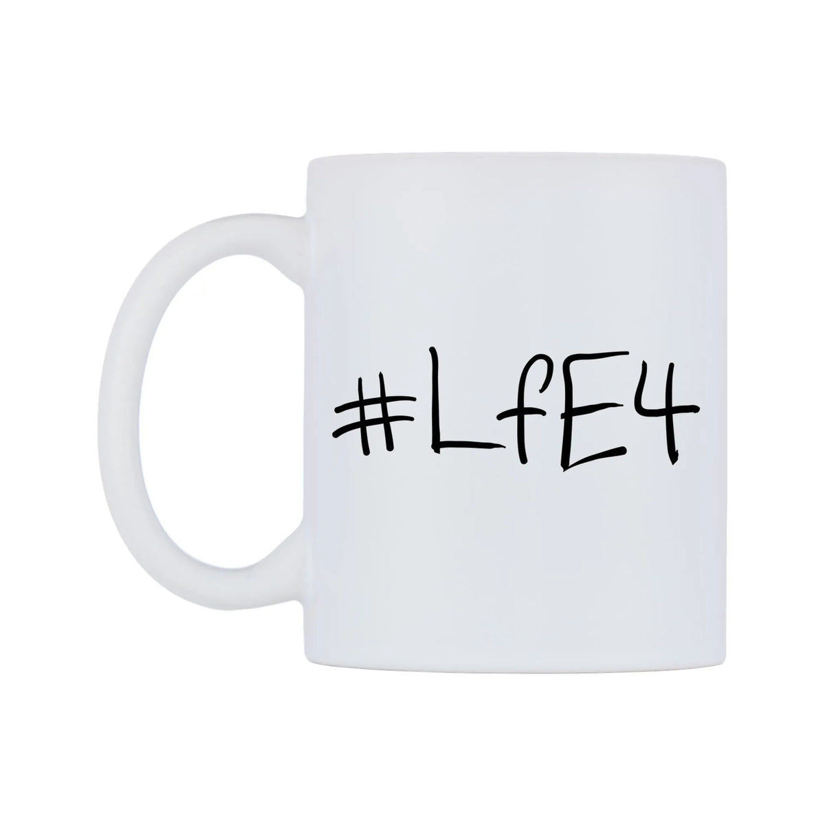 LfE4 Mug — mug, right side, on a white background