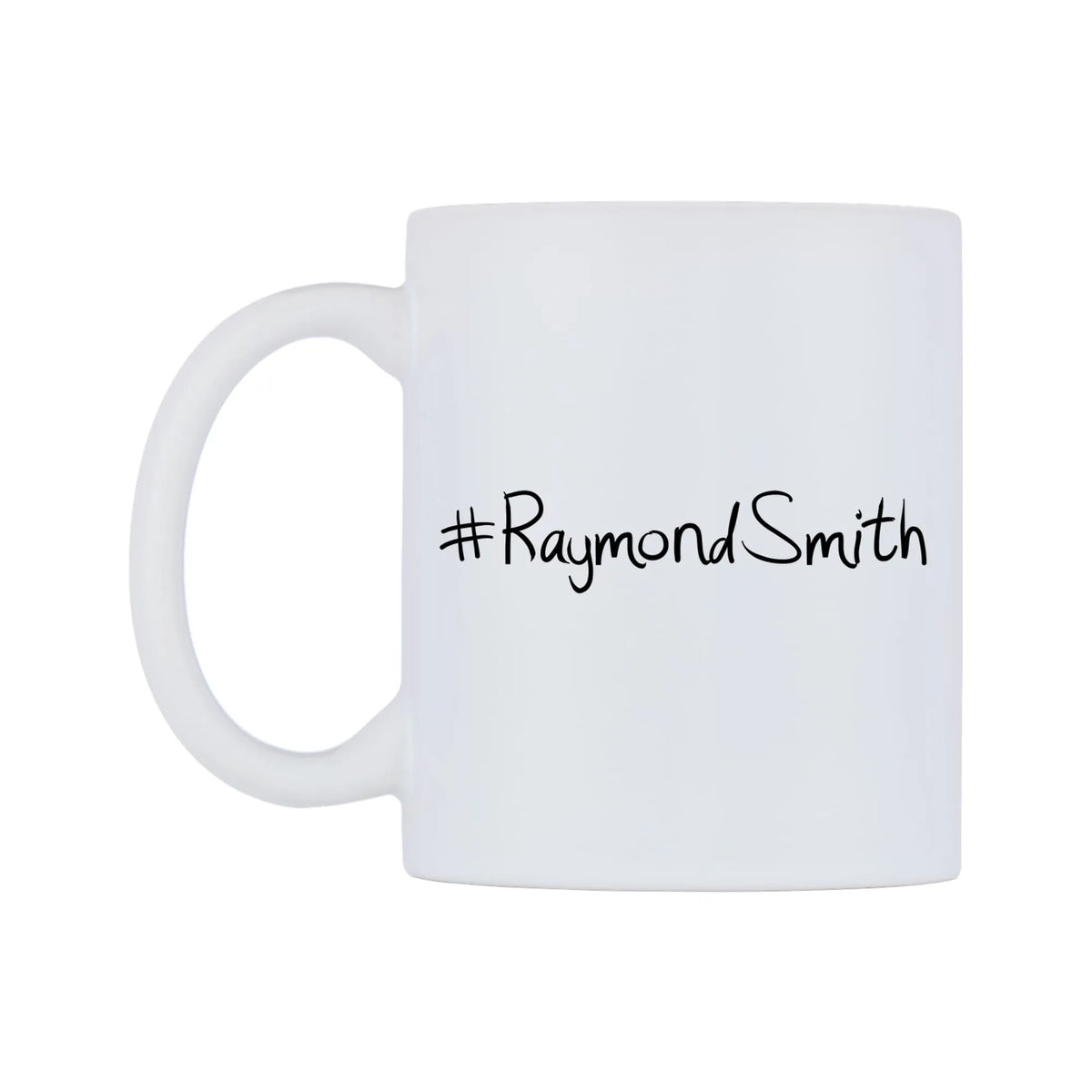 RaymondSmith Mug — mug, right side, on a white background