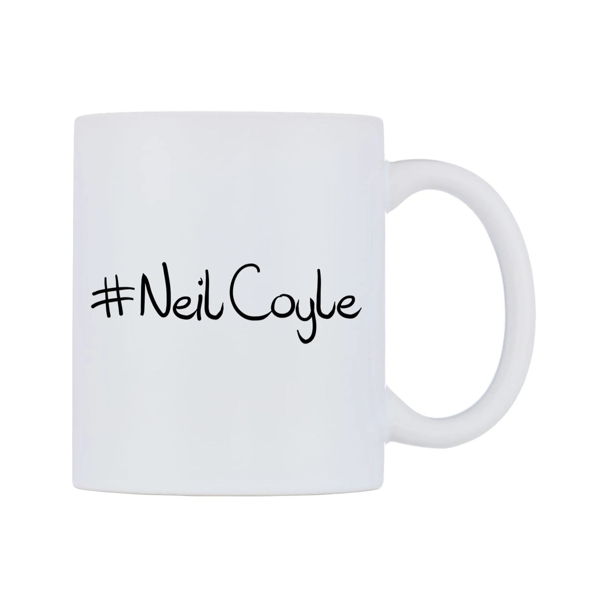 NeilCoyle Mug — mug, left side, on a white background