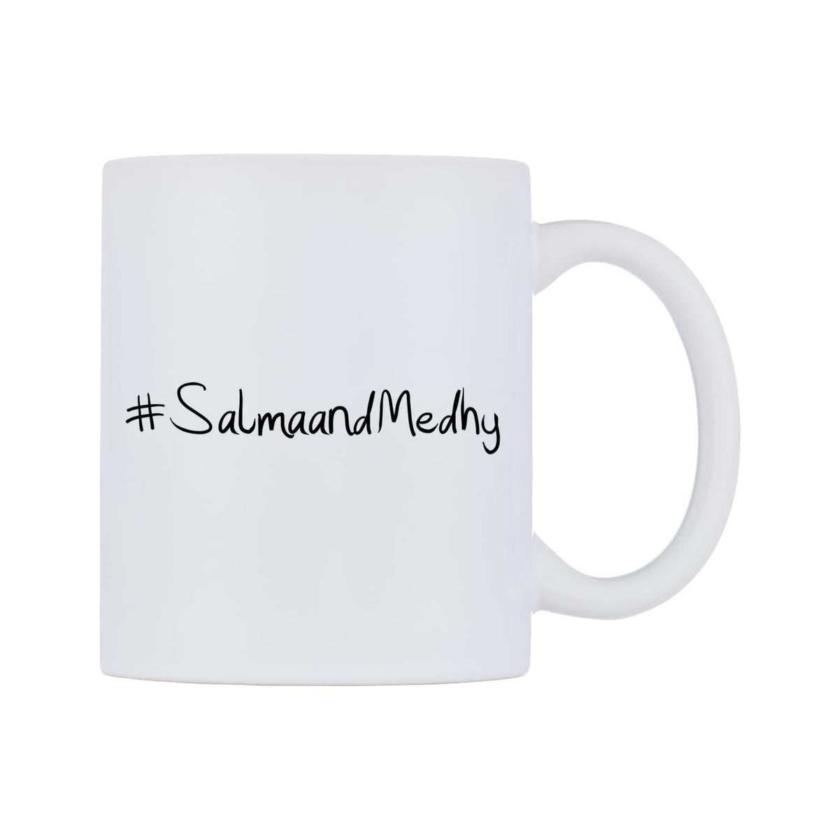 SalmaandMedhy Mug — mug, left side, on a white background