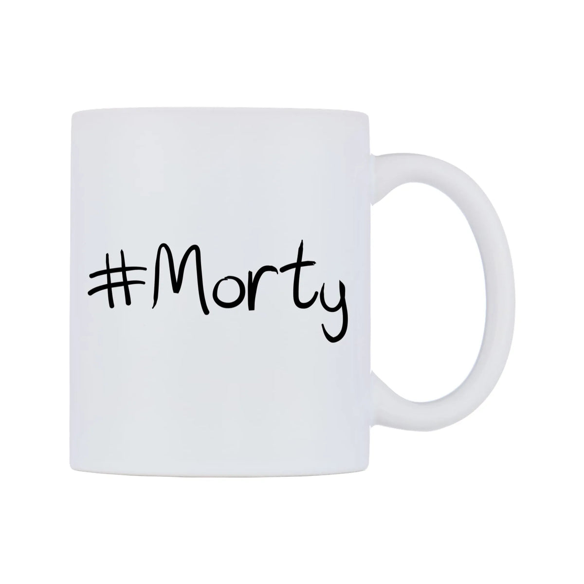 Morty Mug — mug, left side, on a white background