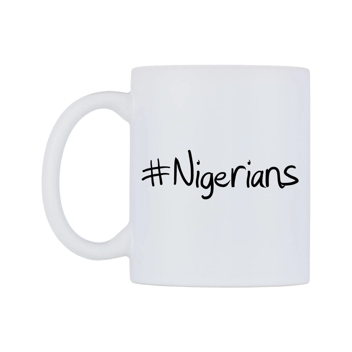 Nigerians Mug — mug, right side, on a white background