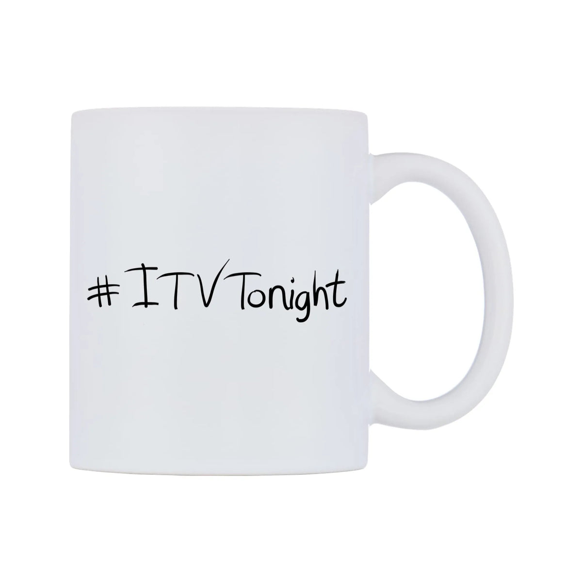 ITVTonight Mug — mug, left side, on a white background