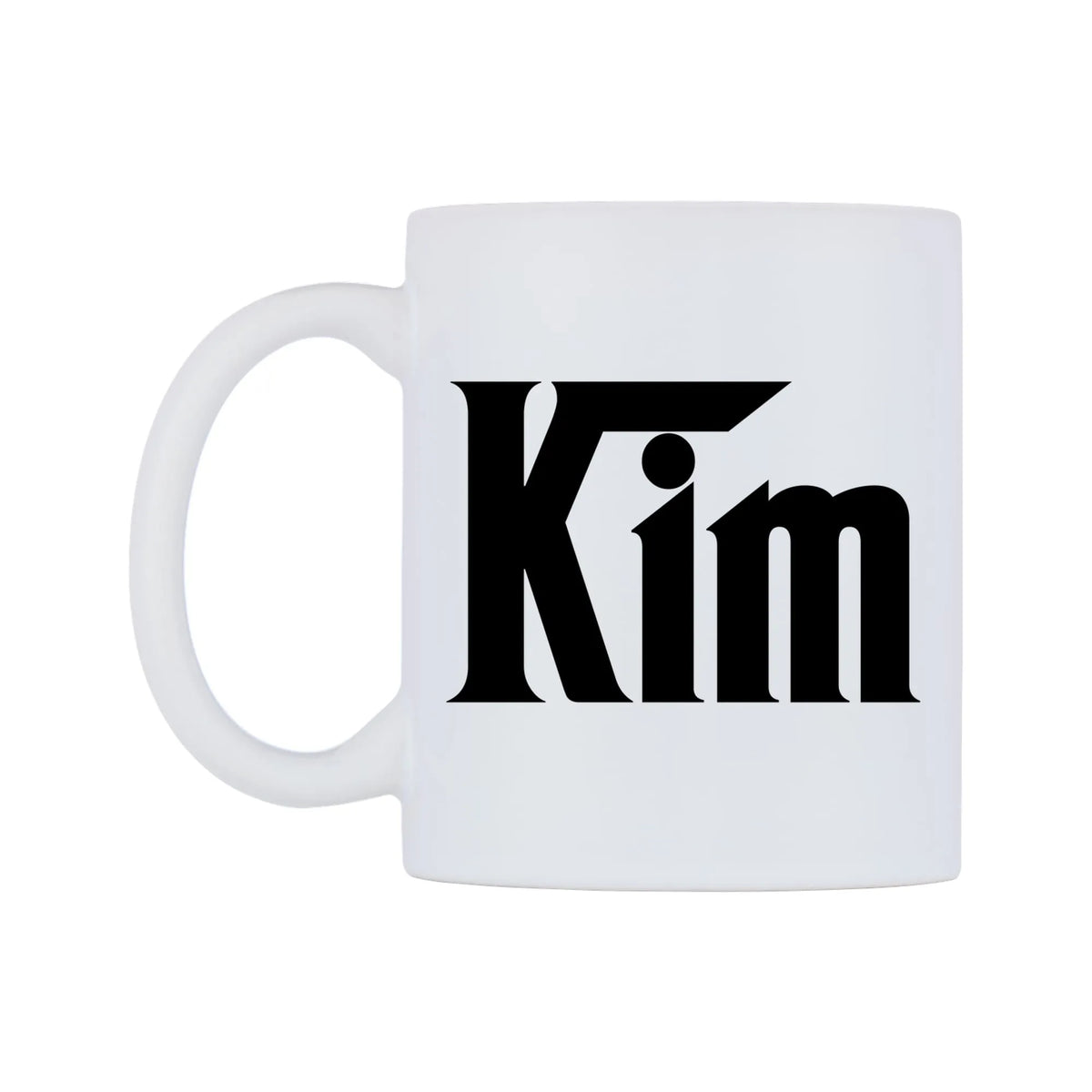 Kim - Godfather Themed Mug — white 11oz gloss mug, right side, on a white background