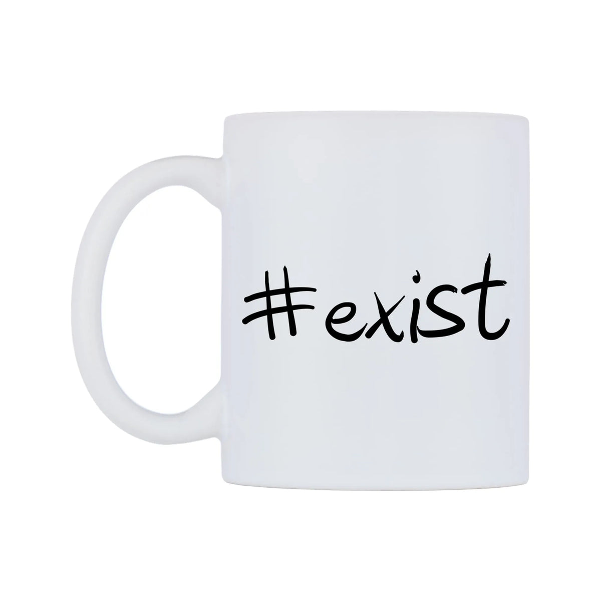 exist Mug — mug, right side, on a white background