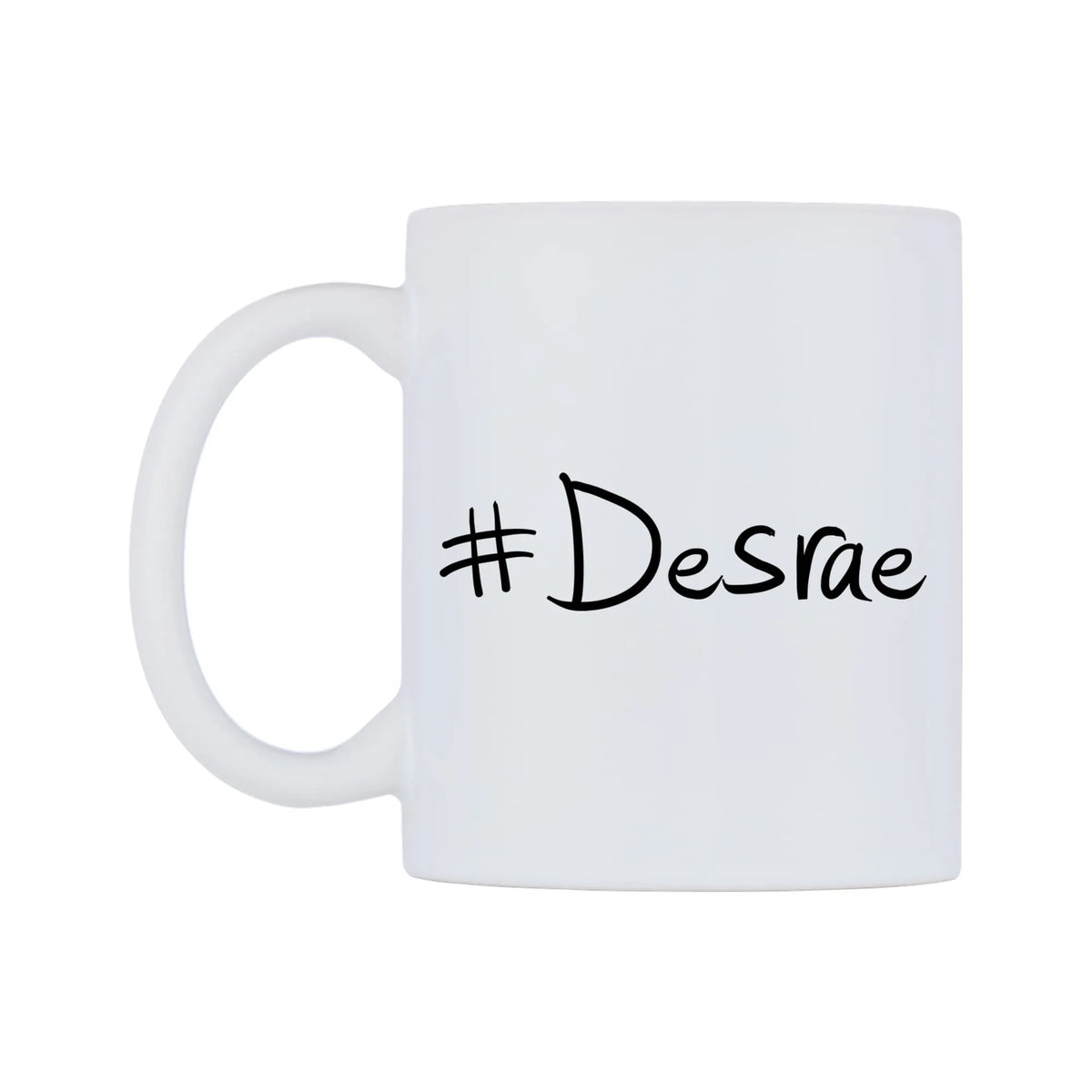 Desrae Mug — mug, right side, on a white background
