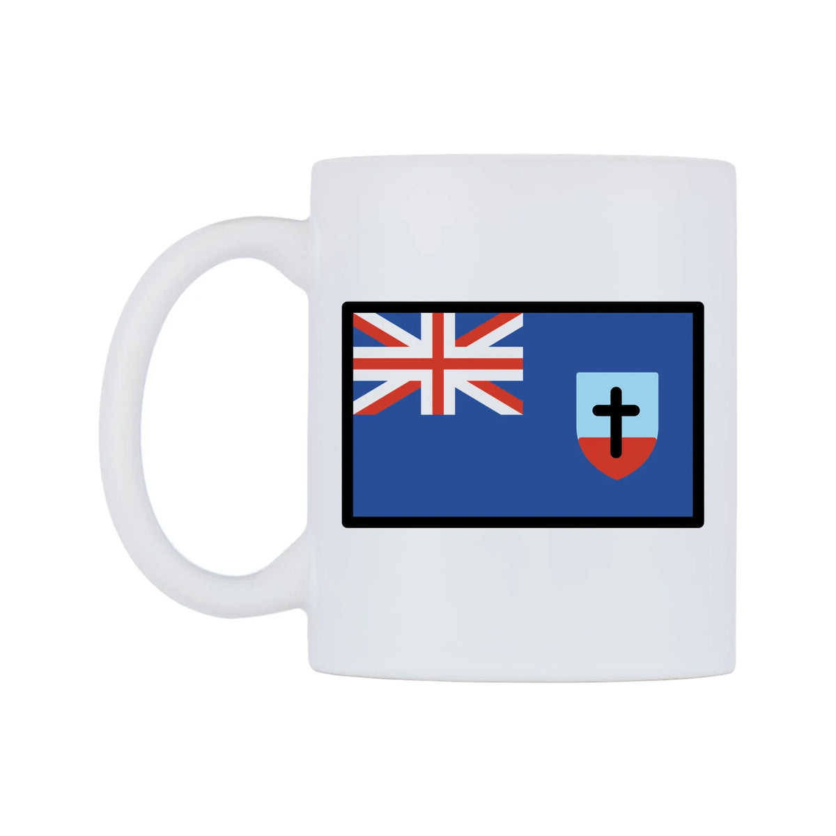 Montserrat Flag Emoji Mug — mug, right side, on a white background