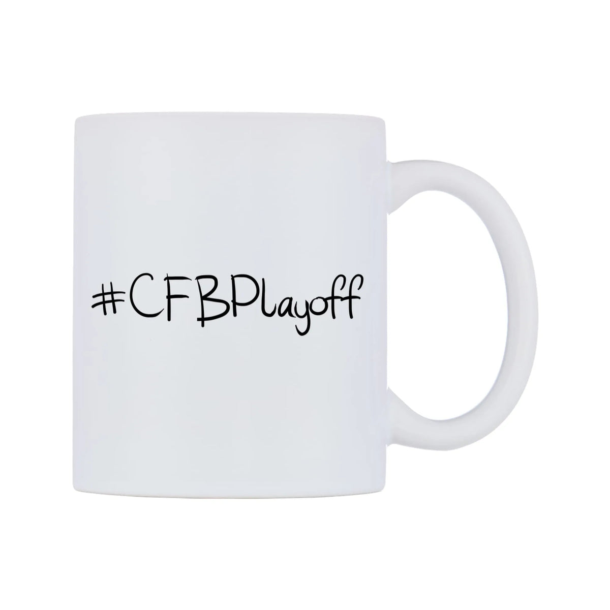 CFBPlayoff Mug — mug, left side, on a white background