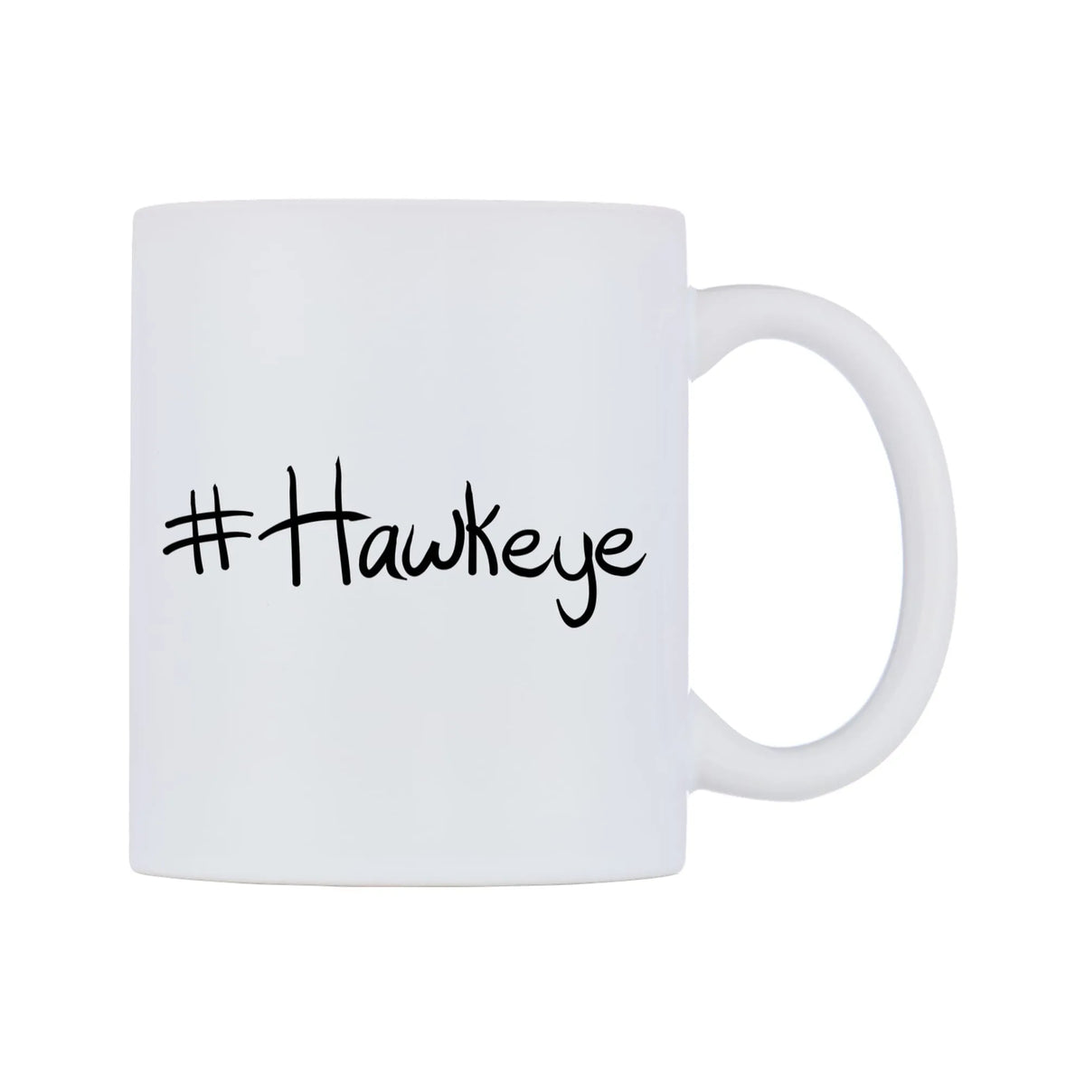 Hawkeye Mug — mug, left side, on a white background