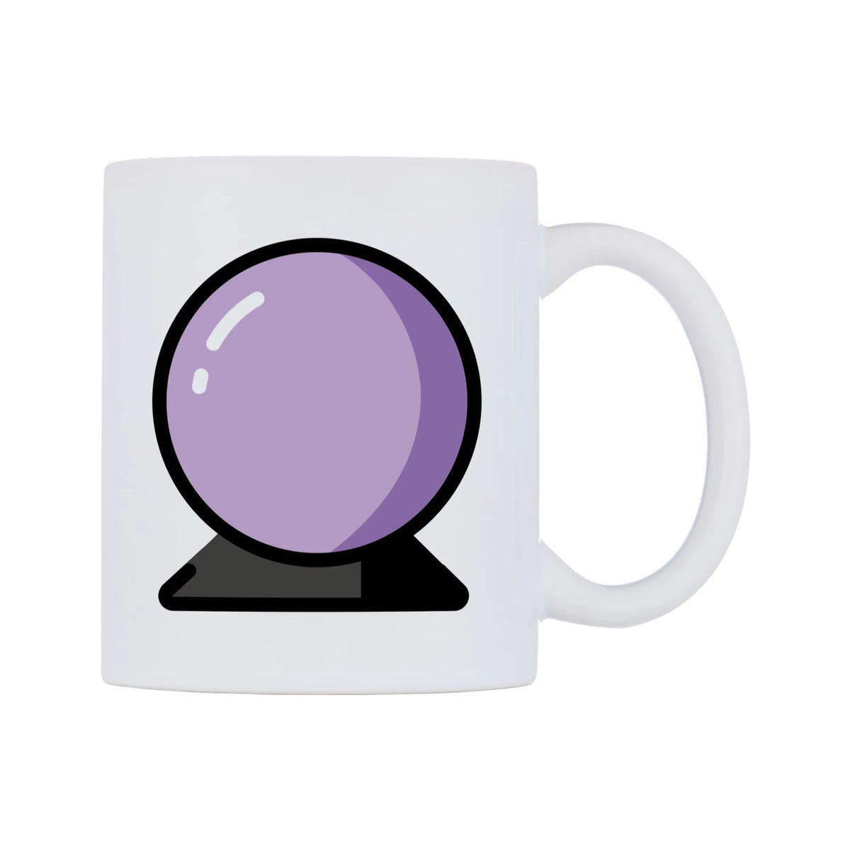 Crystal Ball Emoji Mug — mug, left side, on a white background
