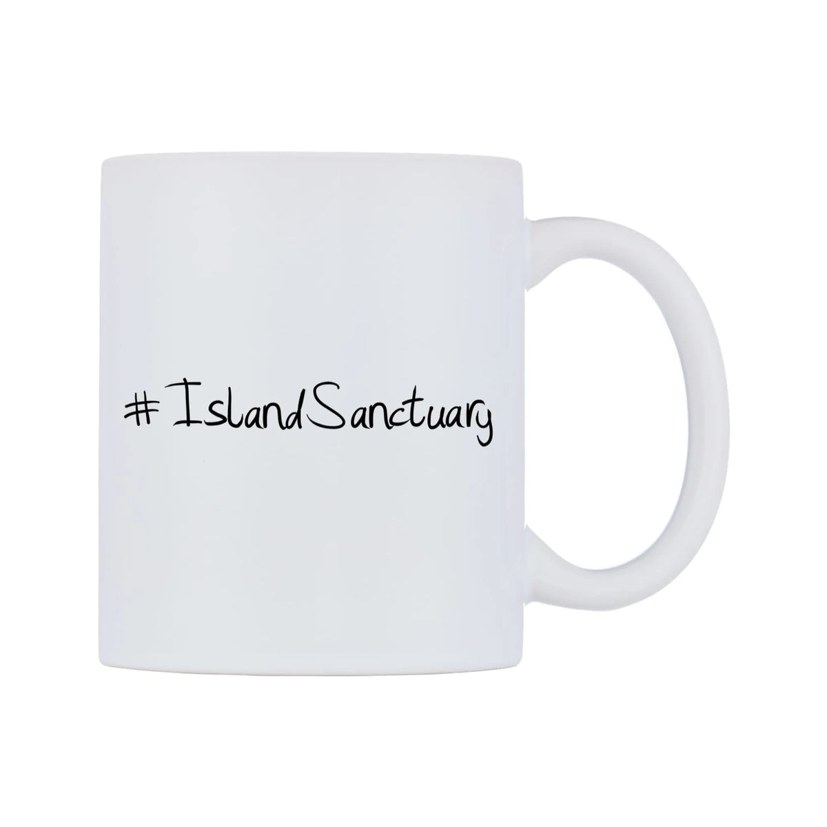 IslandSanctuary Mug — mug, left side, on a white background
