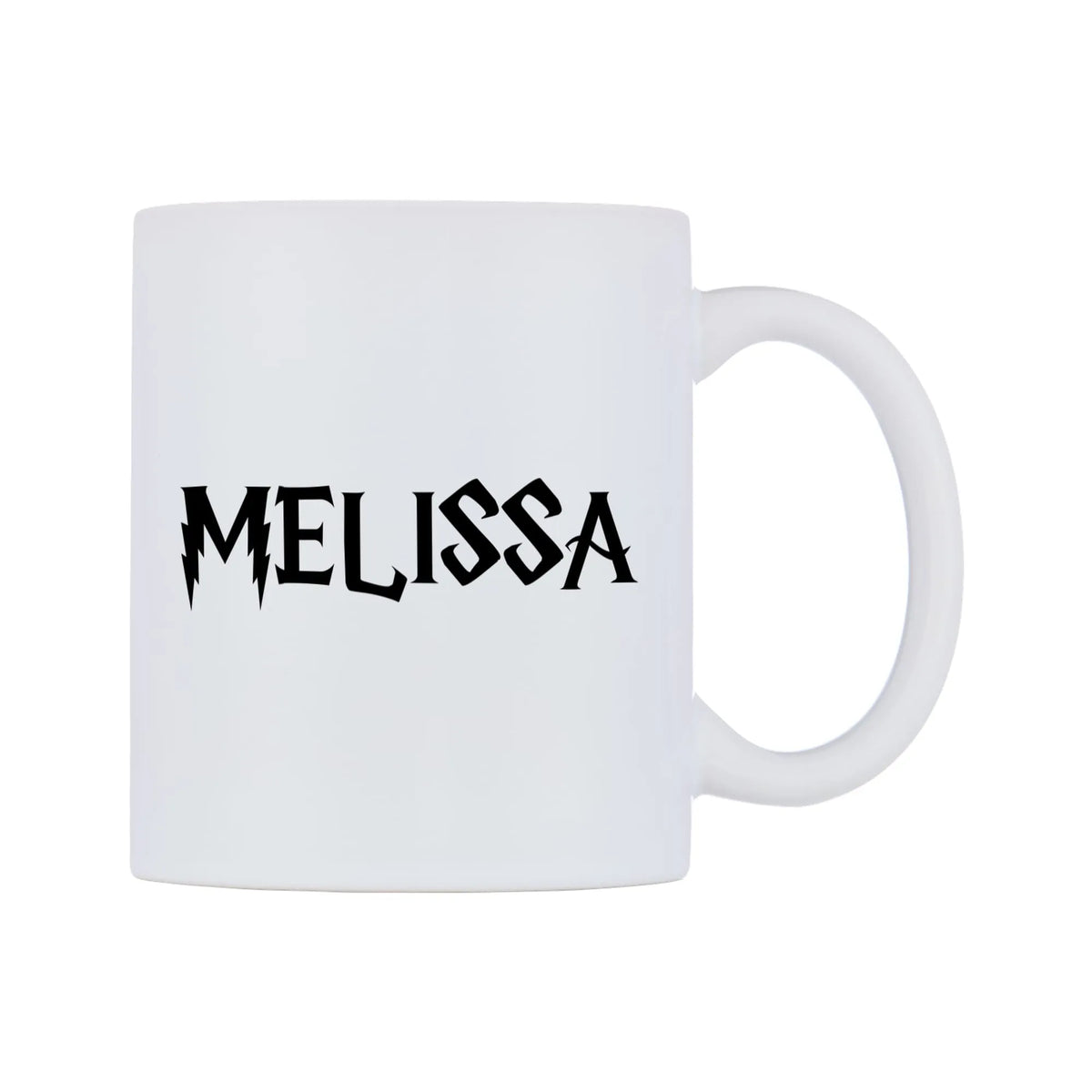 Melissa - Wizard Themed Mug — mug, left side, on a white background