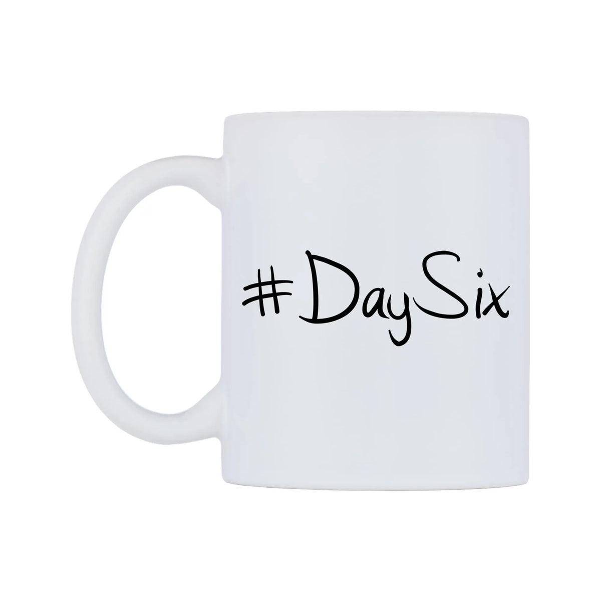 DaySix Mug — mug, right side, on a white background