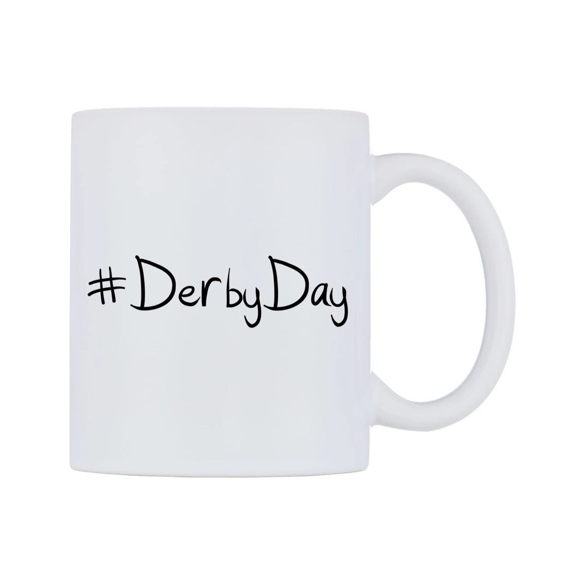DerbyDay Mug — mug, left side, on a white background