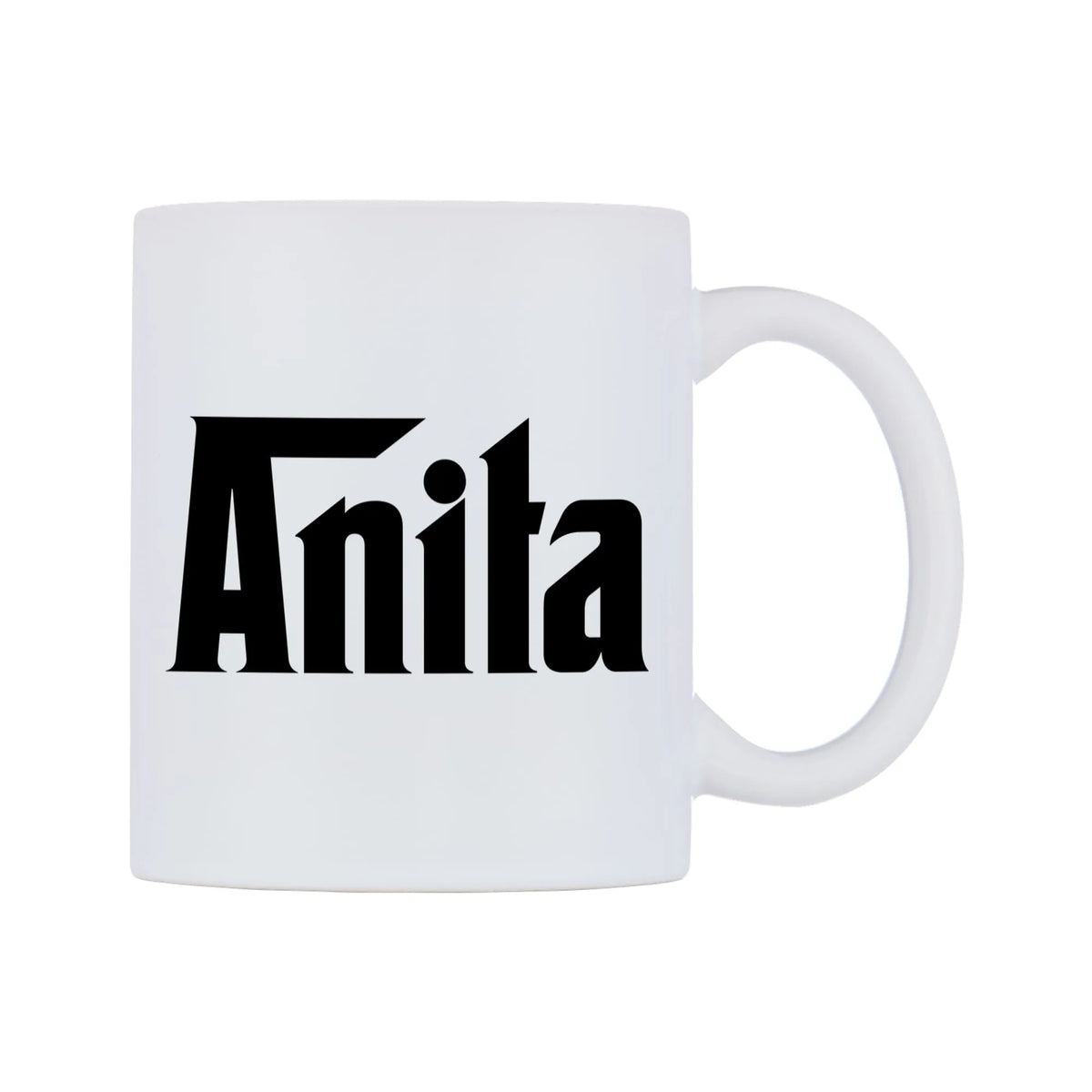 Anita - Godfather Themed Mug — white 11oz gloss mug, left side, on a white background